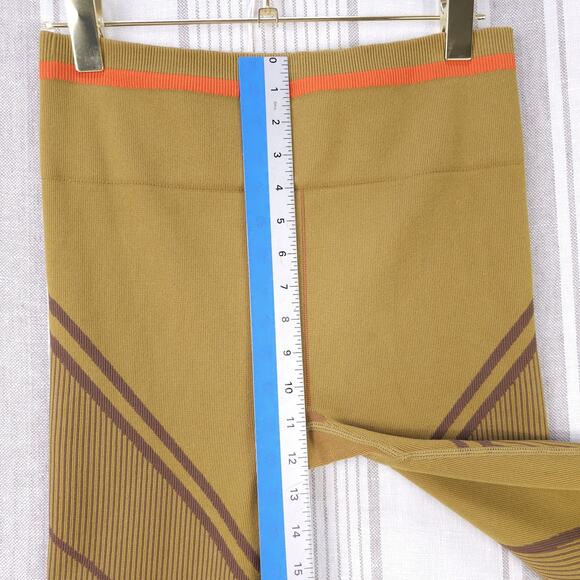 Fabletics Legging Women XL Seamless Jacquard Olive Green Stretch Knit Super Cozy - Picture 12 of 16